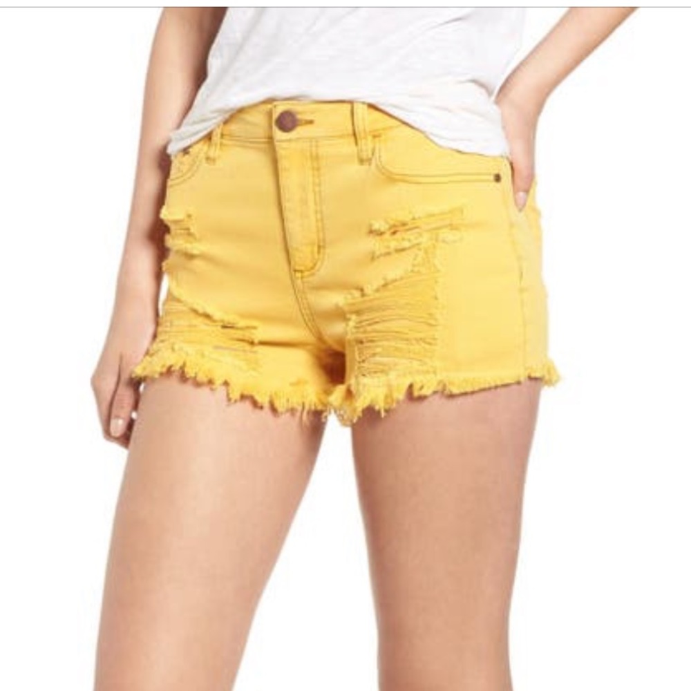 Tinsel Decon Ripped Denim Shorts